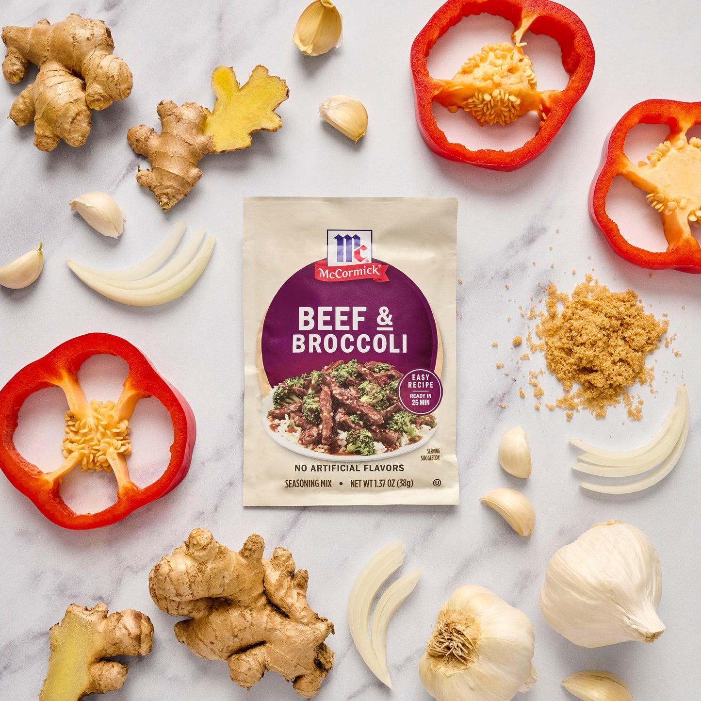 McCormick Seasoning Mix  Beef & Broccoli  No Artificial Flavors  For Restaurant-Style Beef & Broccoli in Just 25 Minutes  1.37 oz (Pack of 12)