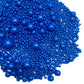 Sentovac Royal Blue Pearl Sprinkles Edible Sugar For Cake Decorating Fancy Sprinkles Cake Topper Cupcake Cookie Baking Decorations Halloween Christmas Valentine'S Day Wedding Supplies