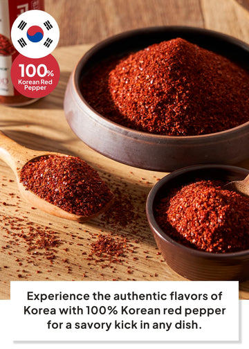Korean Food Haetnim Maeul 100% Korean Red Chili Powder | Large Particle Powder For Stir Fry And Seasoning 3.5Oz(100G) | Vegan, N