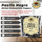 Dried Mexican Pasilla Negro Chilaca Chiles El Molcajete Brand 8 Oz Bag - Mexican Recipes, Chillies Tamales, Salsa, Chili, Meats,