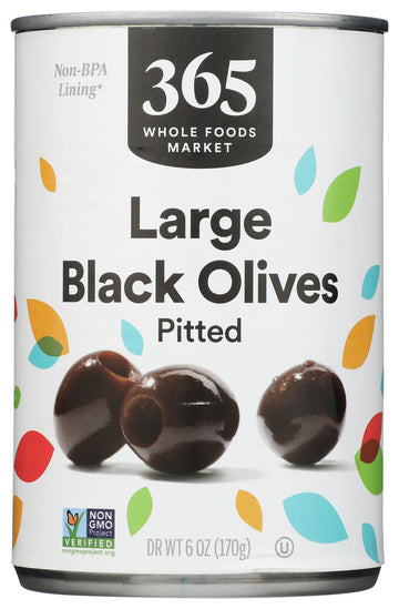 365 by Whole Foods Market, Ripe Large Pitted Olives, 6 Ounce