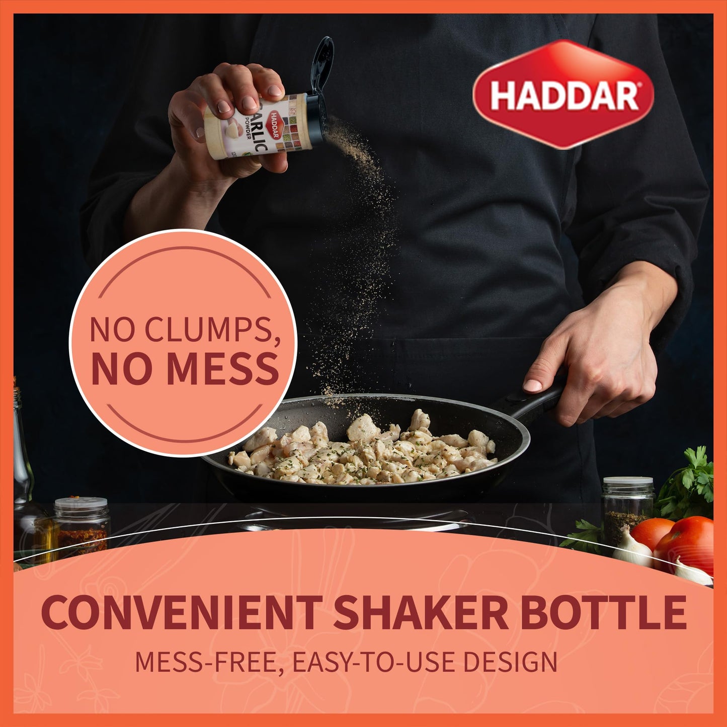 Haddar Passover Spice Set, 6 Essential Spices, 1.23 Oz | Garlic Powder, Onion Powder, Paprika, Ground Black Pepper, Ground Cinna