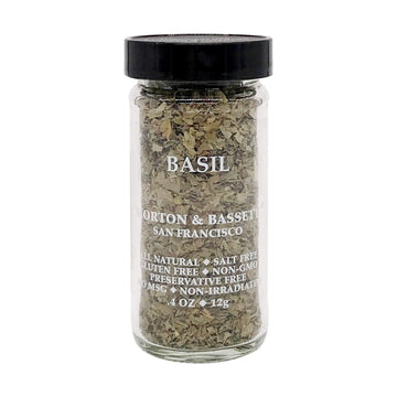 Morton & Bassett Basil, 4 Ounce Jar, Model 00022097, Ideal for Cooking and Seasoning
