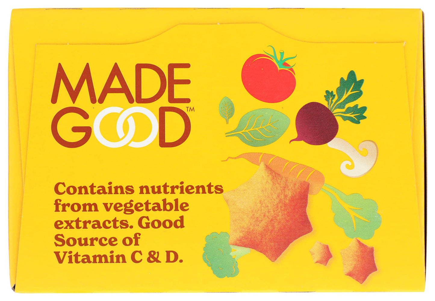 Madegood Organic Cheddar Star Puffed Crackers Multipack, 8.4 Oz