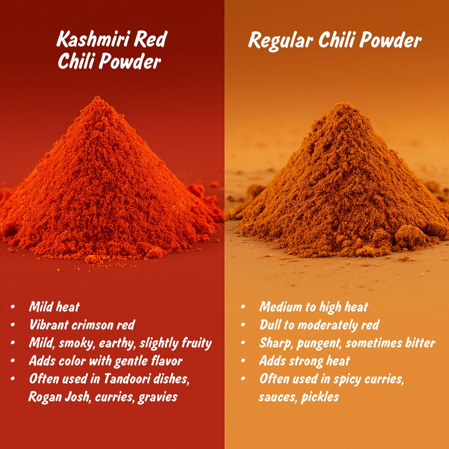 Spice Profile USDA Organic Low Heat Kashmiri Chili Powder  4 oz  Lab Tested for Heavy Metals  Milder than Deggi Mirch Chilli  Chile rojo de Cachemira en polvo
