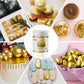 Gold Food Coloring Metallic Glitter Paint For Baking-Wayin Upgraded Vibrant Color Edible Glitter Cake Paint For Art Decorative F
