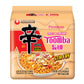 Nongshim Ramen Noodles, Gourmet Instant Ramen, Premium Noodle, Spicy Creamy Stir Fry, Shin Toomba, 4.83oz (Pack of 4)