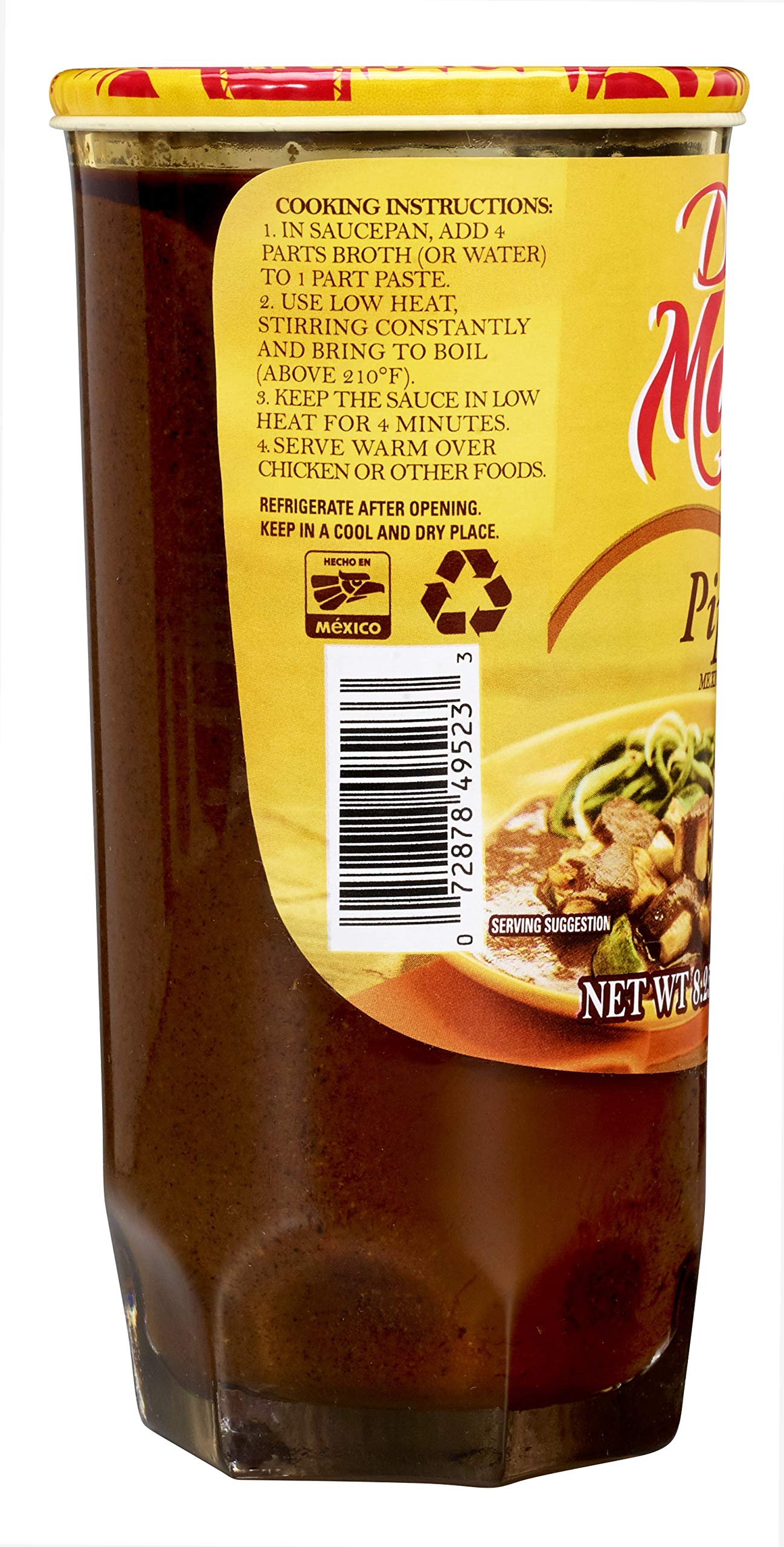 Doña María Mole Pipian Sauce, 8.25 oz (Pack of 12) - Authentic Mexican Flavor, Perfect for Cooking