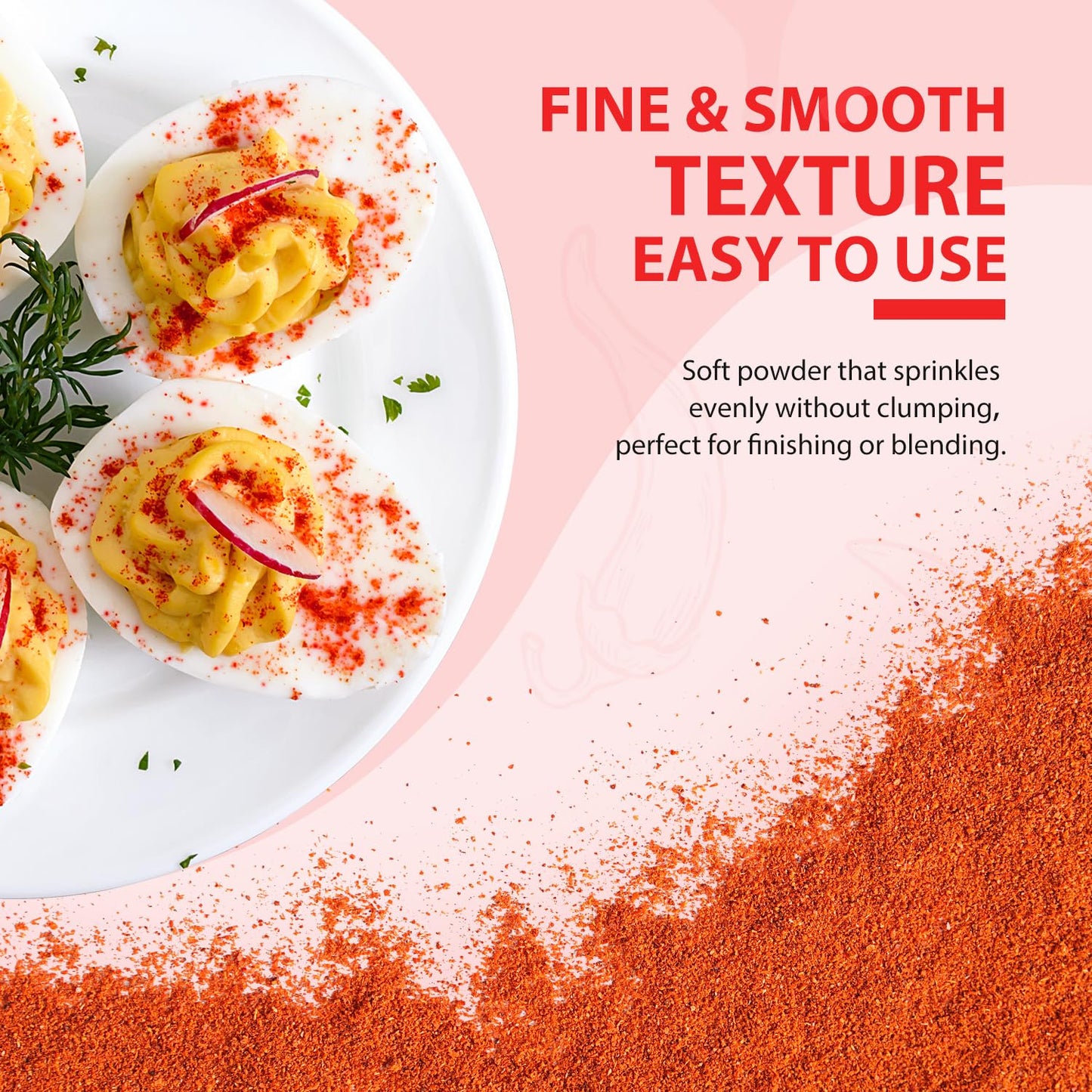 Soeos Paprika Powder  16 oz (Pack of 1)  Sweet Paprika Seasoning for Marinade  Cooking  Grilling  Dipping  Perfect for Chicken  Pork  Beef and Vegetables