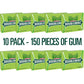 Wrigley Mint Chewing Gum, 15 Stick (Pack Of 10), 150 Gum Pieces