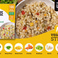 Kitchen & Love Hearts Of Palm Veggie Rice Stir Fry, Low Carb, Low Calories, Plant Based, Non Gmo, Gluten Free Rice Alternative,