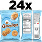 Grandmas Mini Cookies, Vanilla Sandwich Crme Cookies, 3.71 Oz Cookie Bag, (24 Pack) (Packaging May Vary)