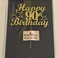 90 Birthday Cake Topper Gold Glitter, Party Decoration Ideas, Premium Quality, Sturdy Doubled Sided Glitter, Acrylic Stick. Made