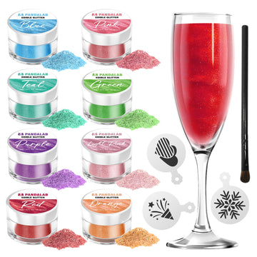 Edible Glitter - Food Grade Edible Luster Dust For Drinks, Dessert Decorating Shimmering Glitter For Baking, Cake, Fondant, Choc