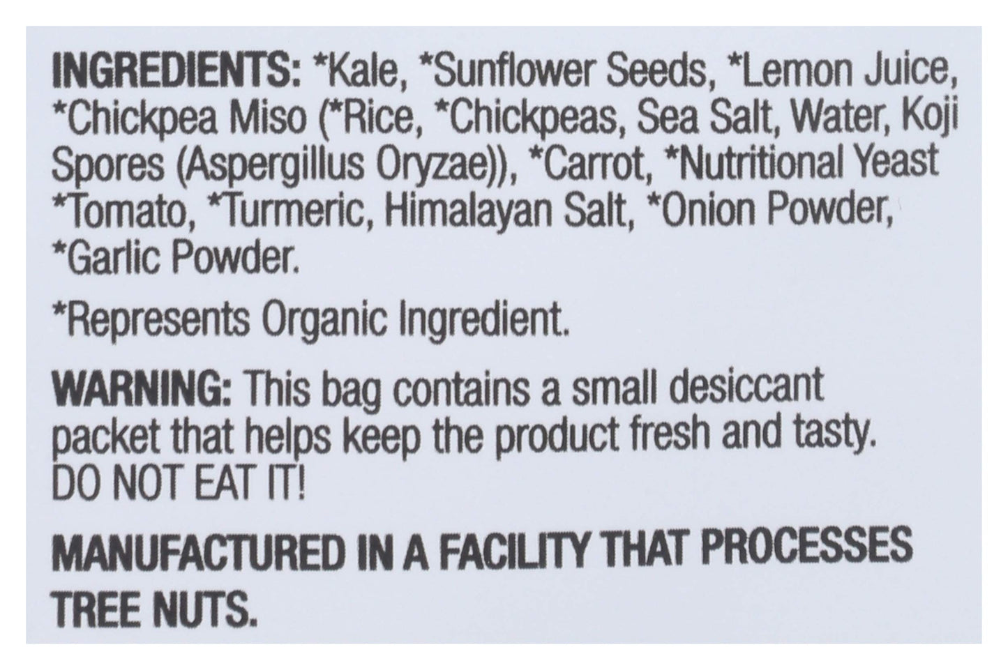 Brads Plant Based Kale Cheeze It Up Chip 2 Oz