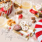 BONNIE AND POP Christmas Gift Basket - 8 Piece Set - Chocolate & Nut Assortment - Peppermint Color