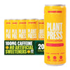 Plant Press Organic Energy Drink - 100 mg Caffeine, No Sugar Alcohols, Grapefruit Ginger, 12 Fl Oz (Pack of 12)