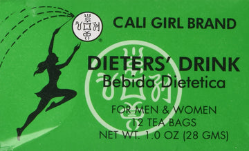 Cali Girl Dieters Drink - For Men & Women, 12 Bags, 1 Ounce Each, Green