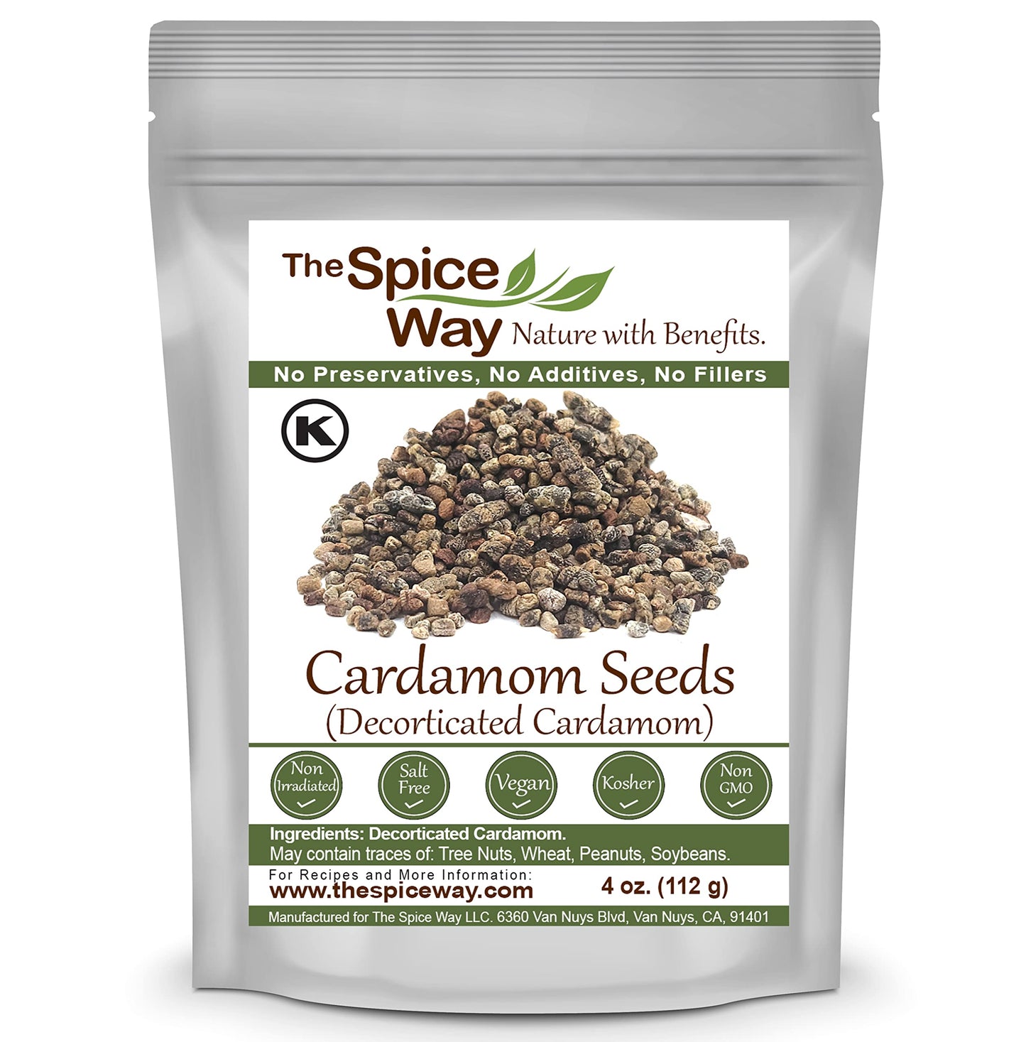 The Spice Way Cardamom Decorticated - (4 Oz) Made From Premium Green Cardamom Pods