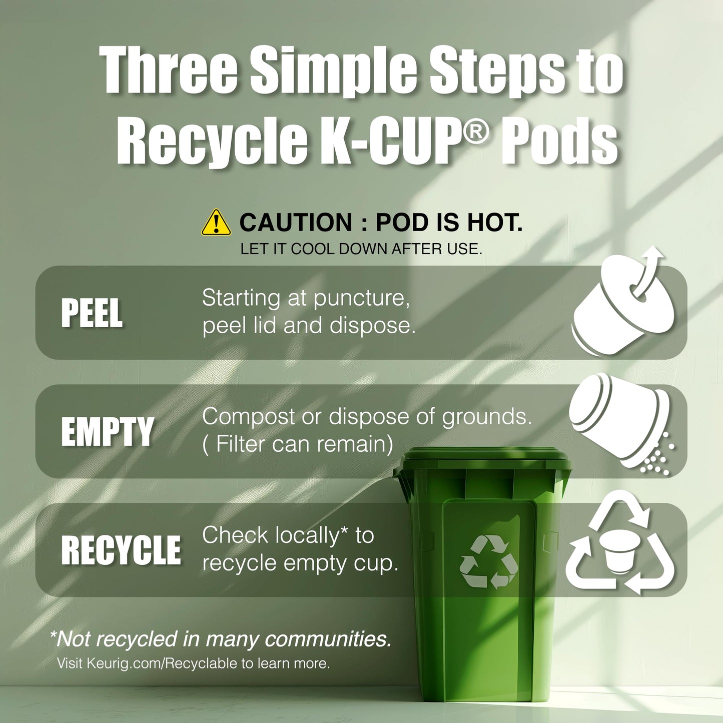 Cozy Up Coffee Pods Compatible with Keurig, 10 Assorted Flavors, 100 Count