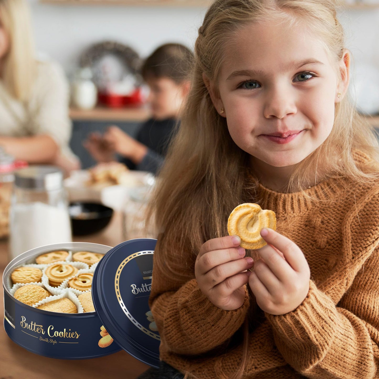 Mattigan'S Butter Cookies Traditional Danish Style Cookie Assortment, 16 Oz Tin, Gourmet Gifts For Holidays, Birthday, Special O