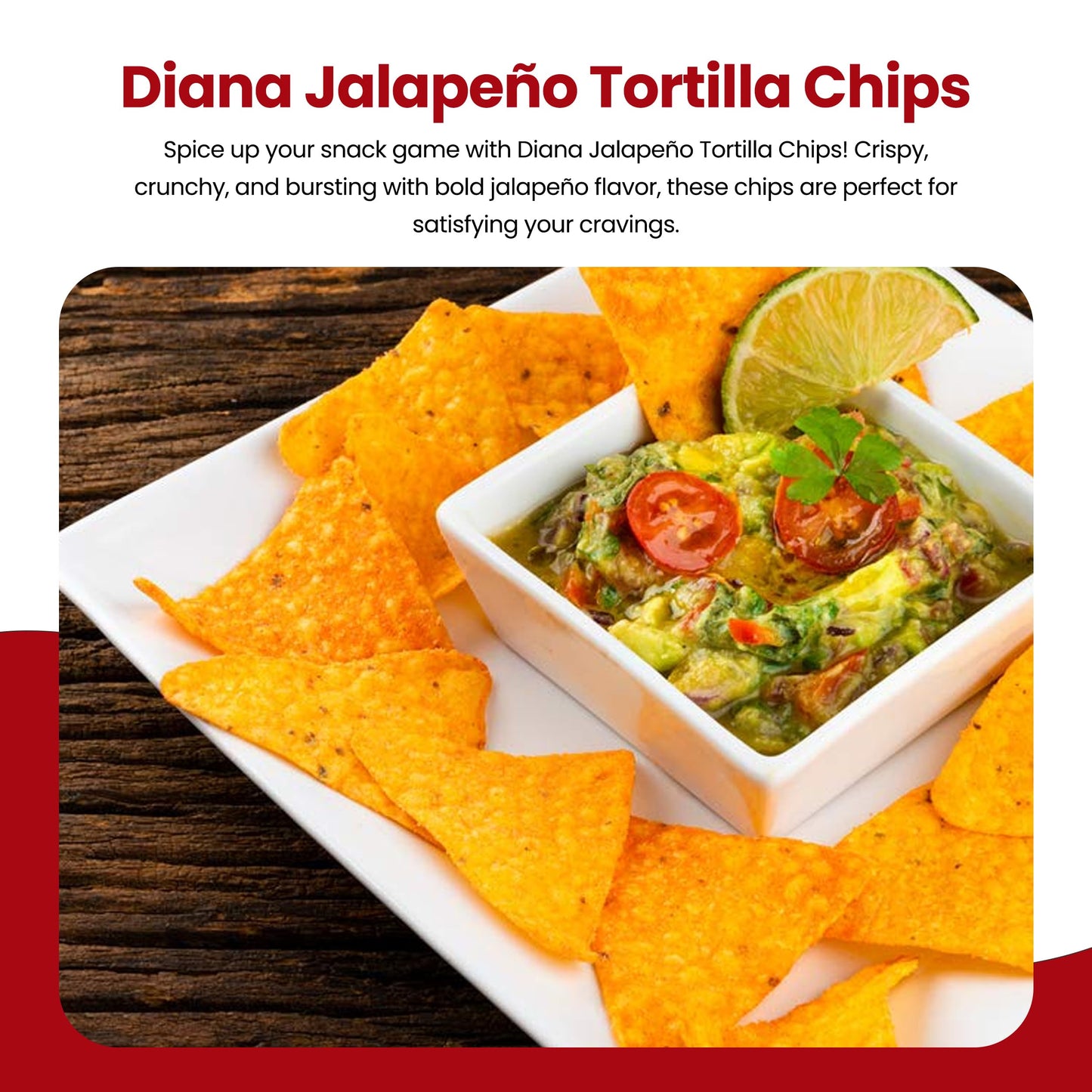 Diana Jalapeo Tortilla Chips 3.84Oz (Pack Of 6)