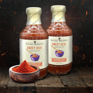 Gourmet Warehouse Sweet Heat BBQ Sauce, Gluten-Free, HFCS-Free, 16 Fl Oz (Pack of 2)