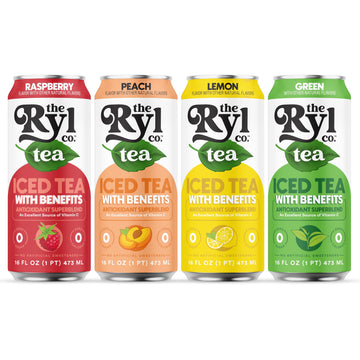 Ryl Iced Tea, Variety Pack, Antioxidant Superblend, Zero Sugar, Low Carb, Zero Calorie Iced Tea, 16.0 Fl Oz (12-Pack)