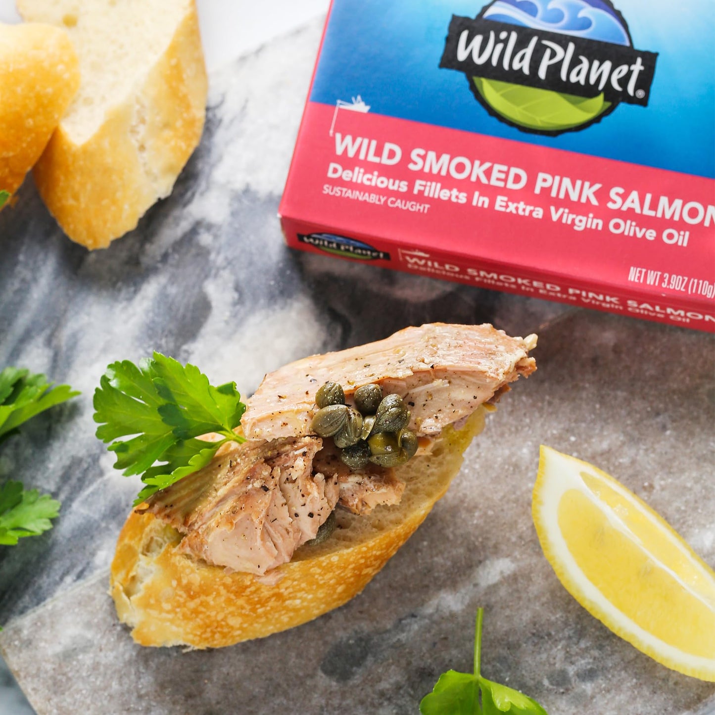 Wild  t Wild Smoked Pink Salmon Fillets, Sustainably Caught, 3.9 oz, Pack of 12, Non-GMO, Keto, Paleo