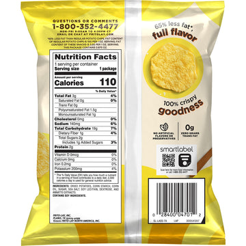Baked, Lay'S Original Potato Crisps, 0.875 Ounce (Pack Of 60)