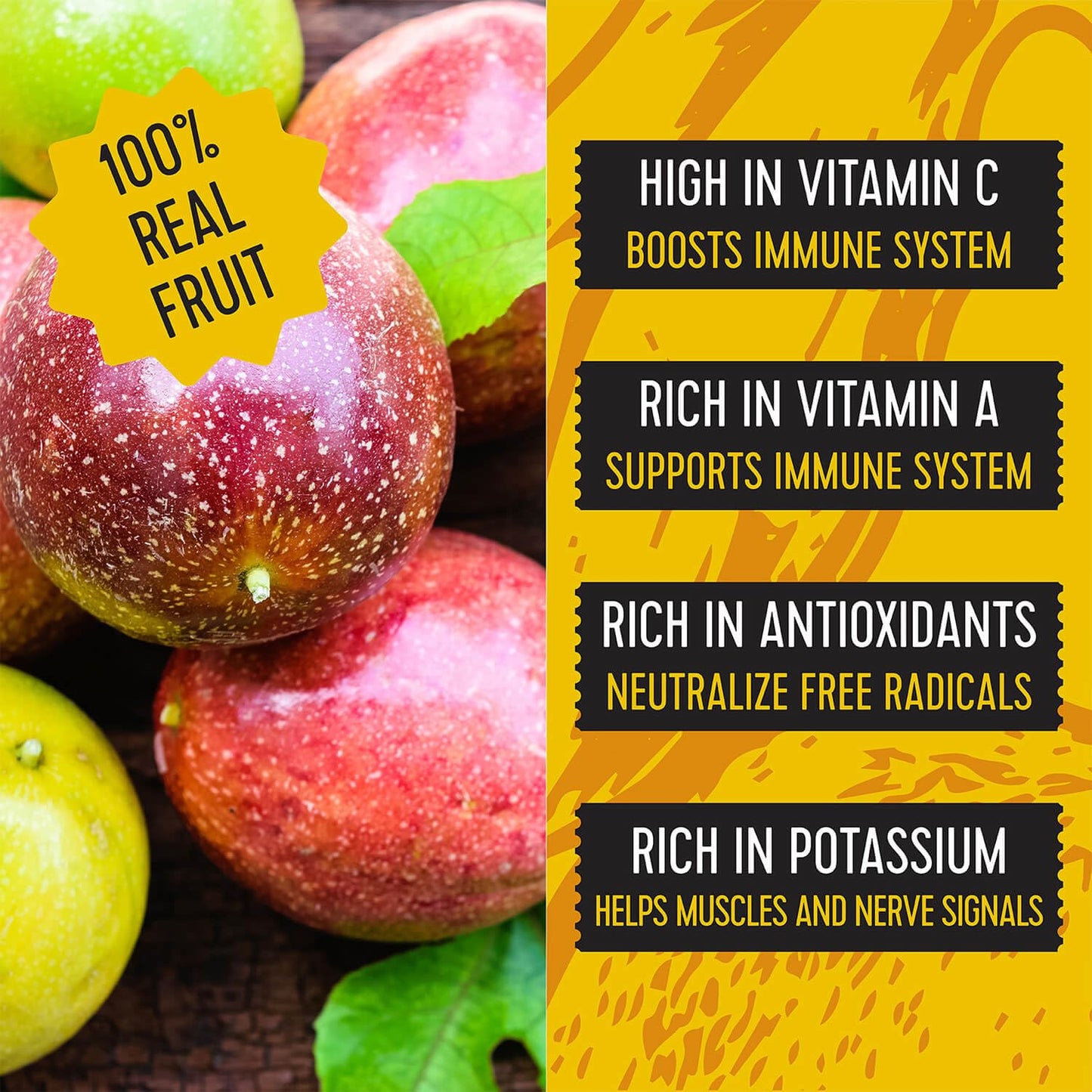 Pitaya Foods - Frozen Organic Passion Fruit Bite-Sized Pieces, Pre-Packaged Frozen Fruit, No Added Sugar or Preservatives, Good