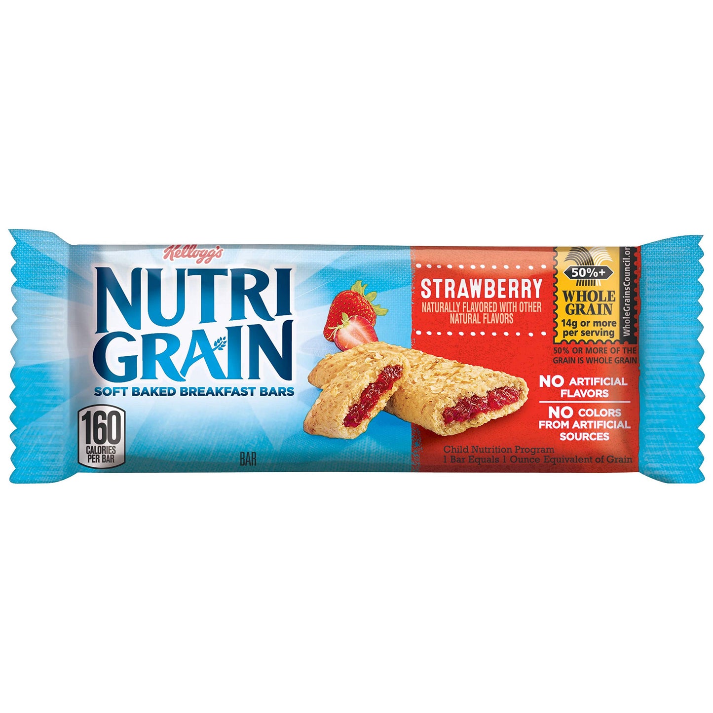 Nutri Grain Cereal Breakfast Bars, Strawberry, 1.55 Ounce, 96 Count, Model 3800059772