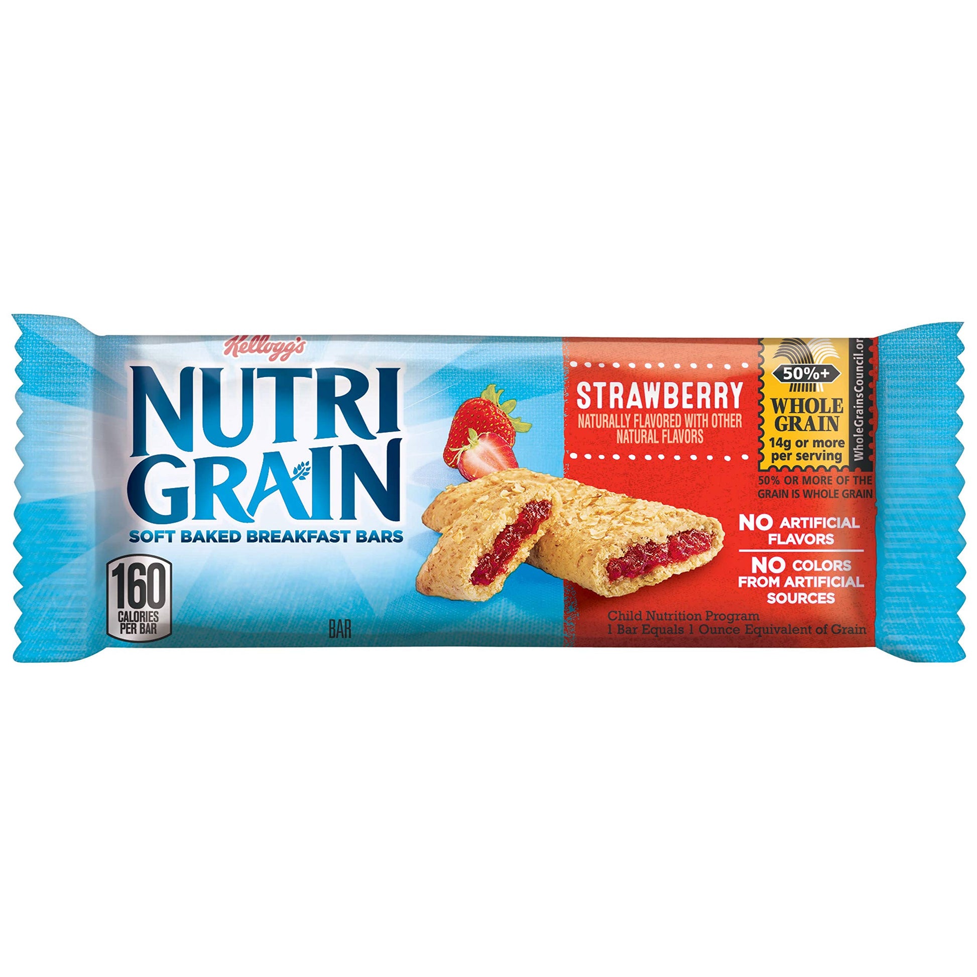 Nutri Grain Cereal Breakfast Bars, Strawberry, 1.55 Ounce, 96 Count, Model 3800059772
