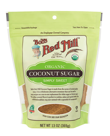 Bobs Red Mill Organic Coconut Sugar, 13 Ounce Bag (Pack of 1) - Non-GMO, Vegan, Paleo, Kosher
