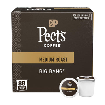 Peets Coffee Medium Roast K-Cup Pods, Big Bang - 88 Count, Compatible with Keurig Brewers