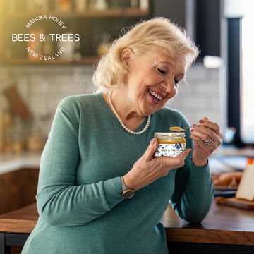 Bees & Trees Manuka Honey Founder'S Reserve Certified 830+ Methylglyoxal - 100% Pure New Zealand Monofloral, Raw & Unpasteurized