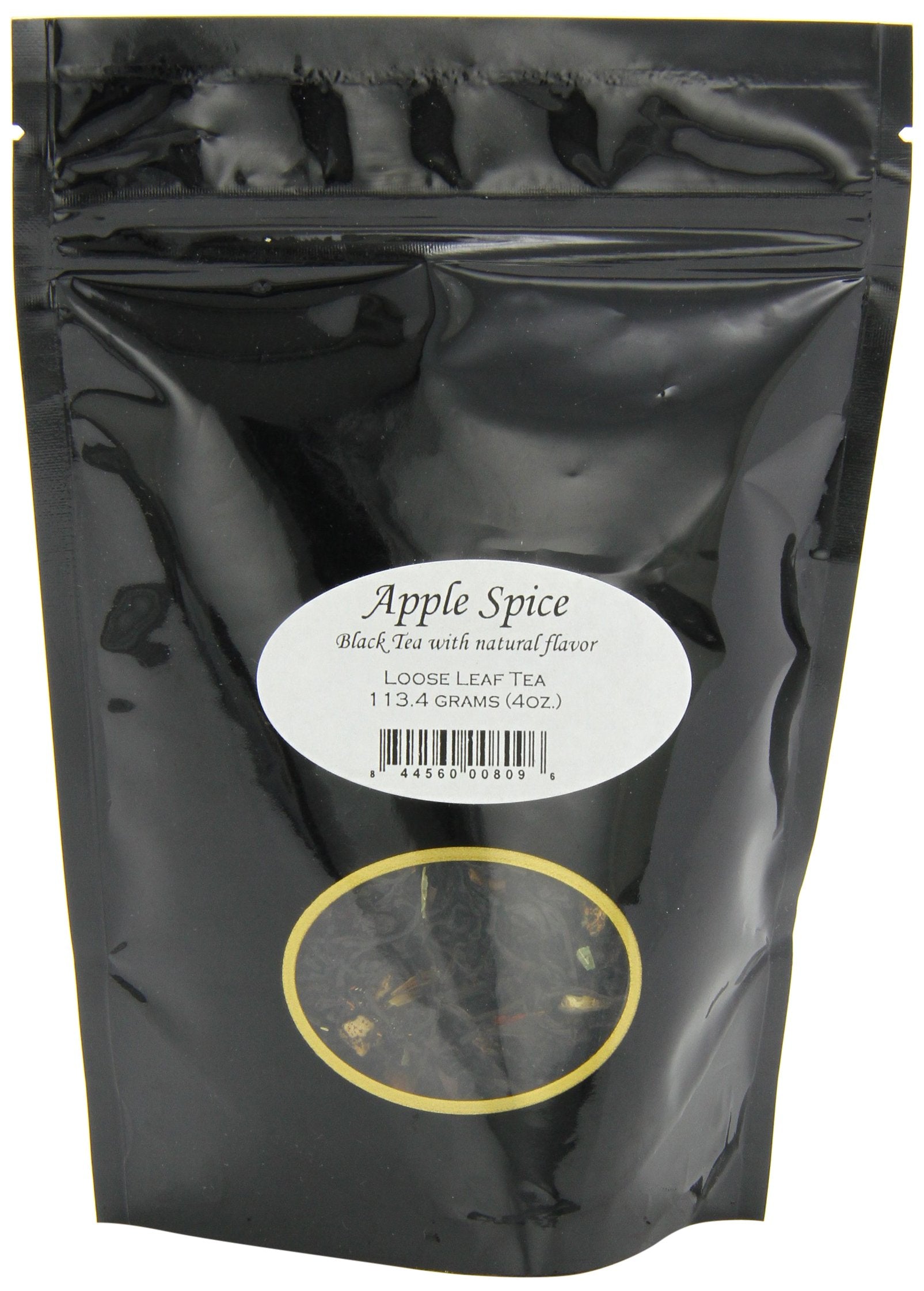 English Tea Store Apple Spice Flavored Black Tea Pouches - 4oz, Loose Leaf Tea, 4 Ounce Pack