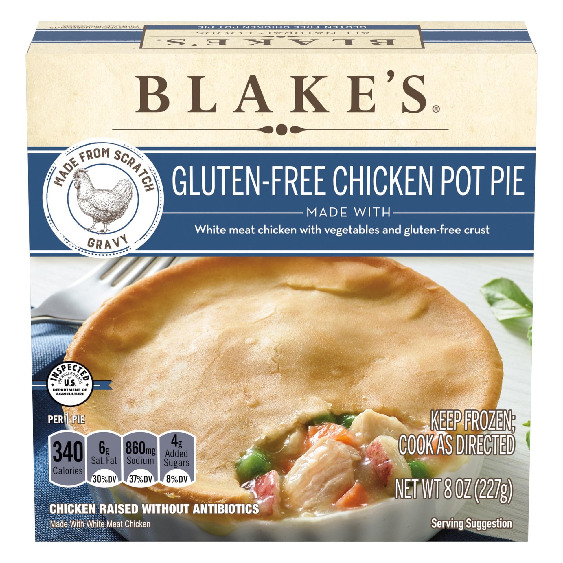 Blakes Pot Pie Chicken All Natural, 8 Oz
