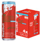 Red Bull Red Edition Sugar Free Energy Drink  Watermelon  with 114mg Caffeine plus Taurine & B Vitamins  12 Fl Oz  Pack of 4 Cans