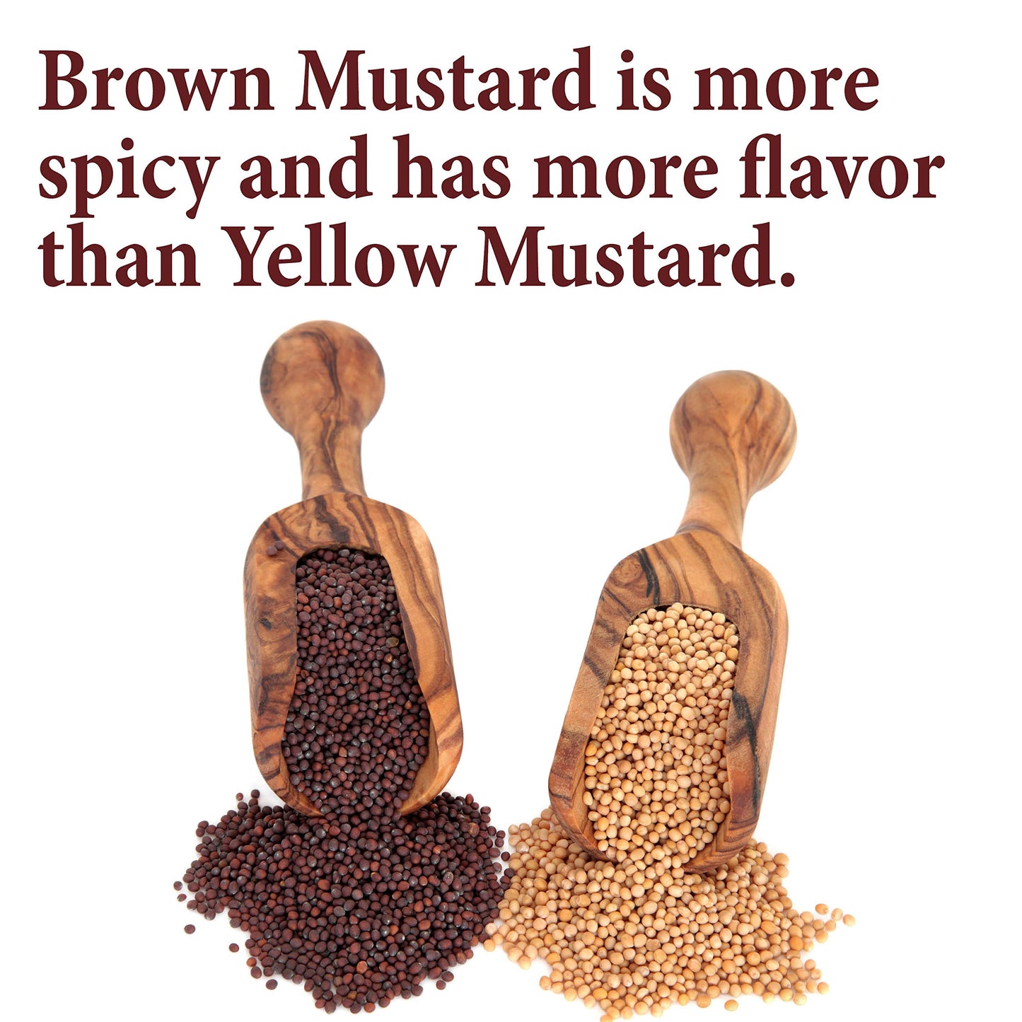 The Spice Way Brown Mustard Seeds - Whole Seeds, 8 Oz