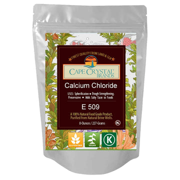 Cape Crystal Calcium Chloride | Kosher Certified | 8-oz Size