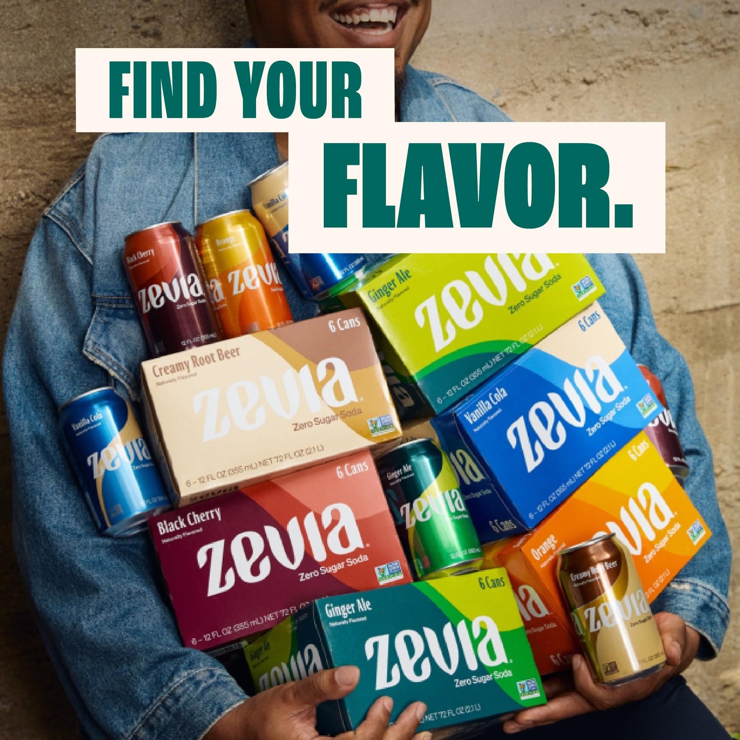 Zevia Zero Sugar Soda, Lemon Lime Twist, 12 oz Cans (24-Pack) - Naturally Sweetened, Non-GMO Project Verified, Gluten-Free, Vega