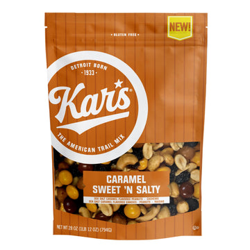 Kars Nuts Caramel Sweet N Salty Trail Mix, 28 Oz - Resealable Pouch (Pack Of 1), Gluten-Free Snack Mix