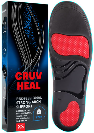 (220+Lbs) Plantar Fasciitis Strong Arch Support Insoles Inserts Men Women - Flat Feet - High Arch Insoles - Boot Work Shoe Insol
