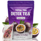 Total Tea Herbal Detox Tea with Chamomile, Hibiscus & Ginger - 25-Pack, Caffeine Free, Passion Fruit Flavor