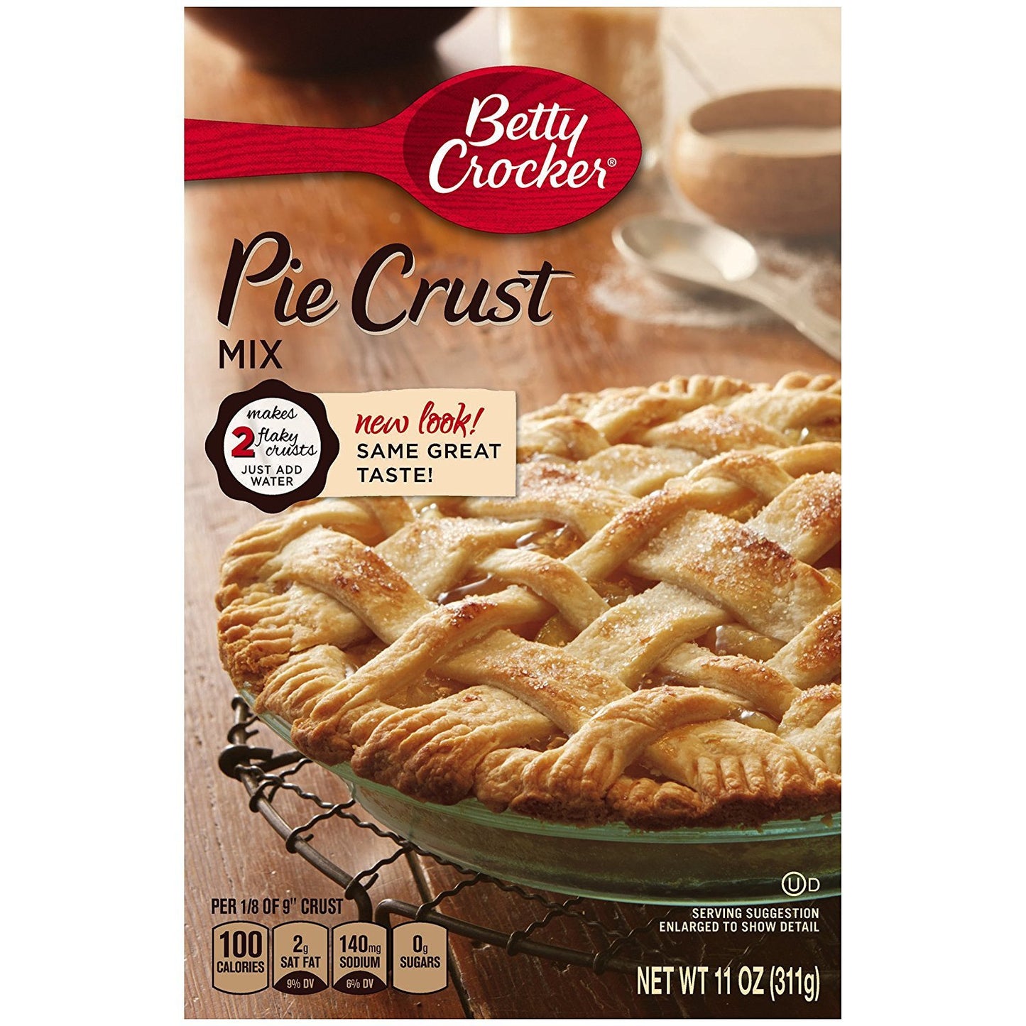 Betty Crocker Pie Crust Mix, 11oz Box (Pack of 6)