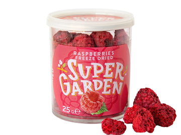 Super Garden Freeze Dried Raspberries | Crunchy Whole Berries | Freeze Dried Berries For Snacking, Topping, Or Baking | Deliciou