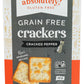 Absolutely Gluten Free Cracked Pepper Crackers, 4.4-Ounce