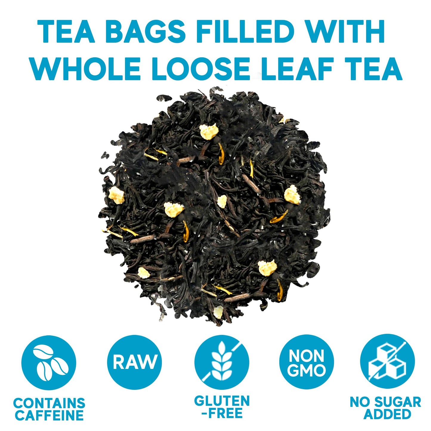 Sou Zen Earl Grey 30 Corn-Fiber Pyramid Tea Bags | Premium Loose Leaf Blend | Naturally Organic Ingredients, No Additives (Cream