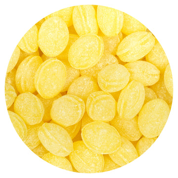 The Hampton Popcorn Company Claeys Sanded Lemon Drops Hard Sour Candy 2 Pound Bulk Bag